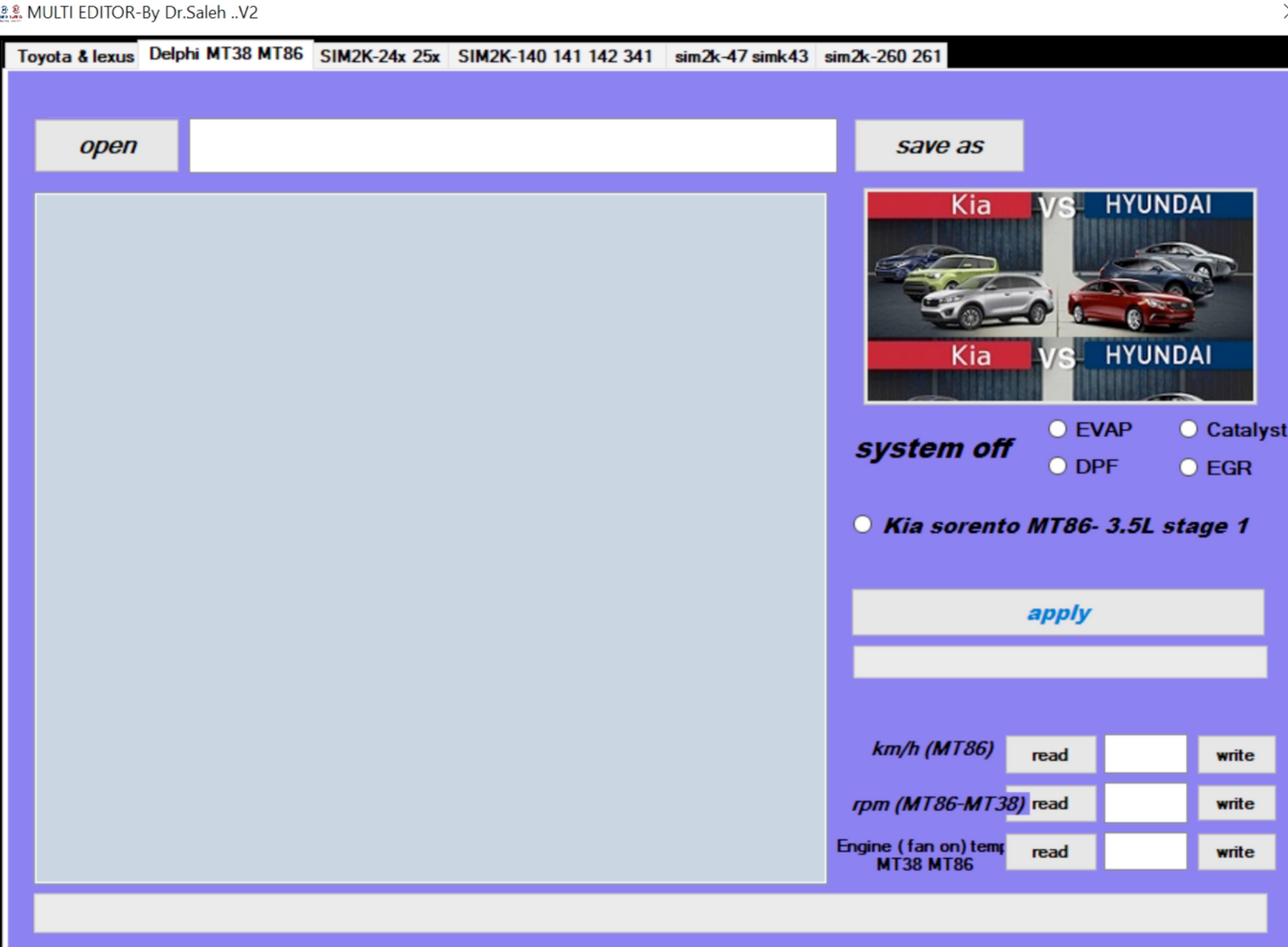Multi Editor V2.0 (EGR,DPF,FAP)