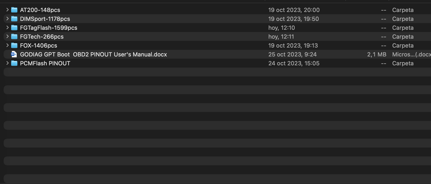 🔌 ECU PINOUT (todas las ECU)