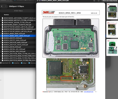 🔌 ECU PINOUT (todas las ECU)