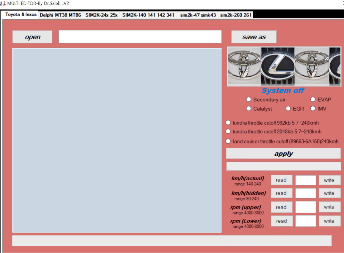 Multi Editor V2.0 (EGR,DPF,FAP)