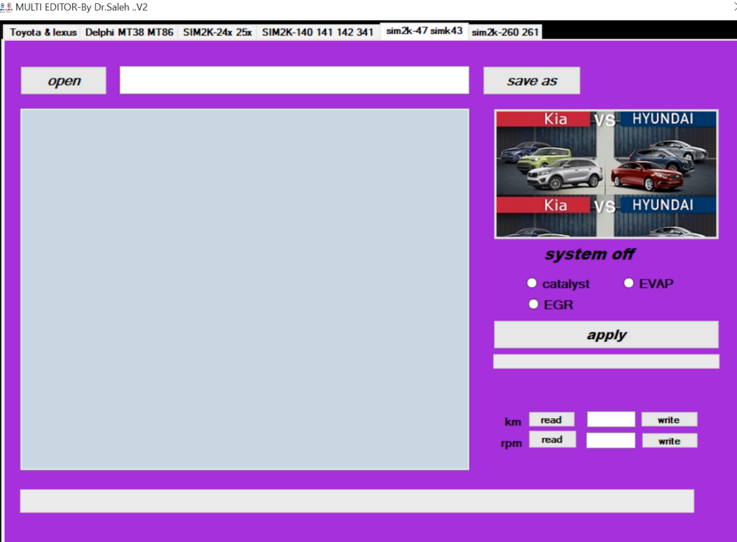 Multi Editor V2.0 (EGR,DPF,FAP)