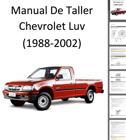 Manual De Taller Chevrolet Luv (1988-2002) 712 páginas