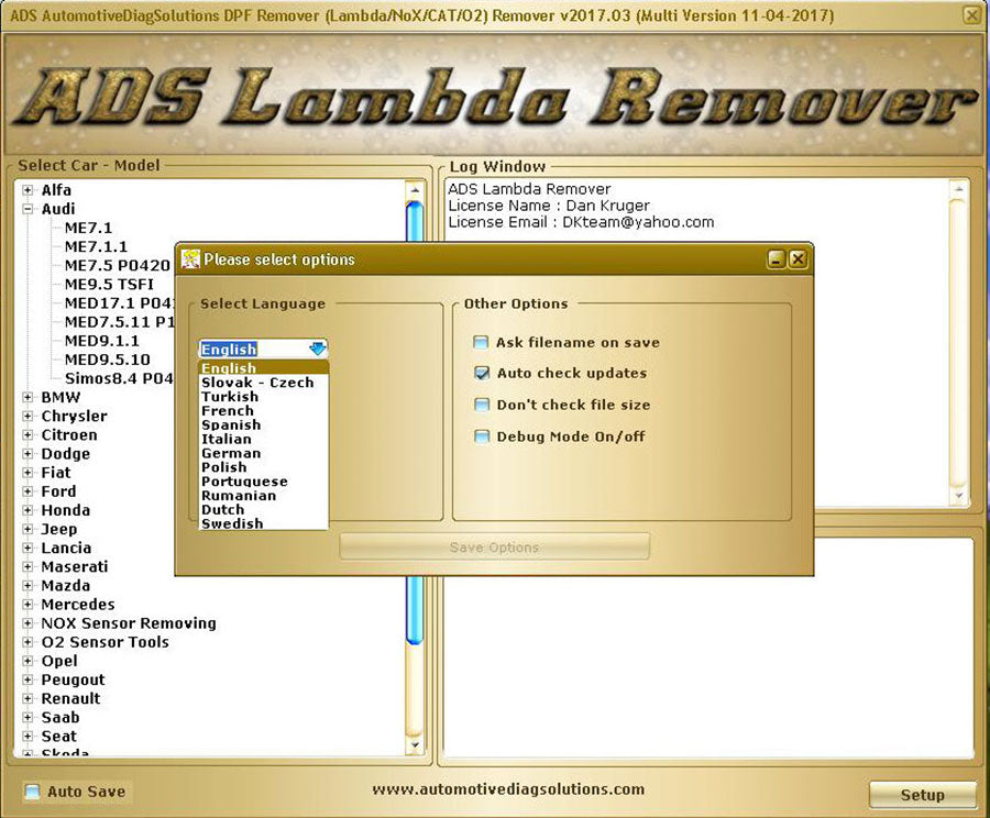EGR / DPF / Lambda Remover (3 programas)