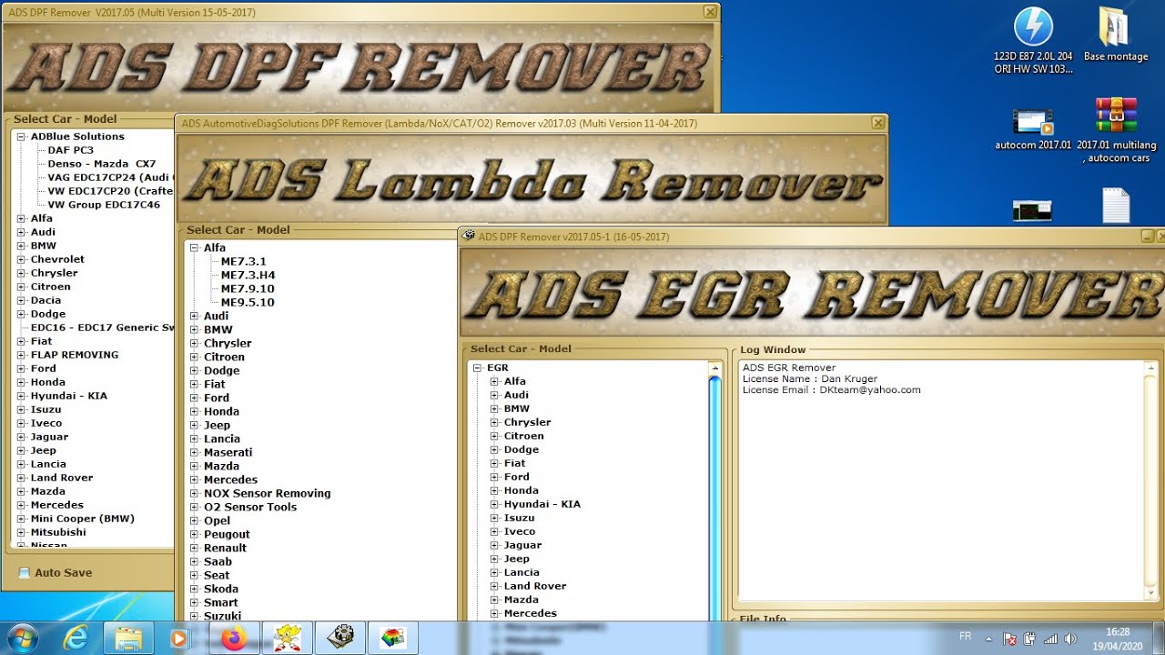 EGR / DPF / Lambda Remover (3 programas)