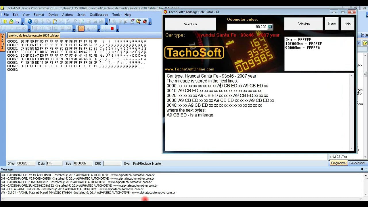 Tachosoft corrector de KM kilometraje